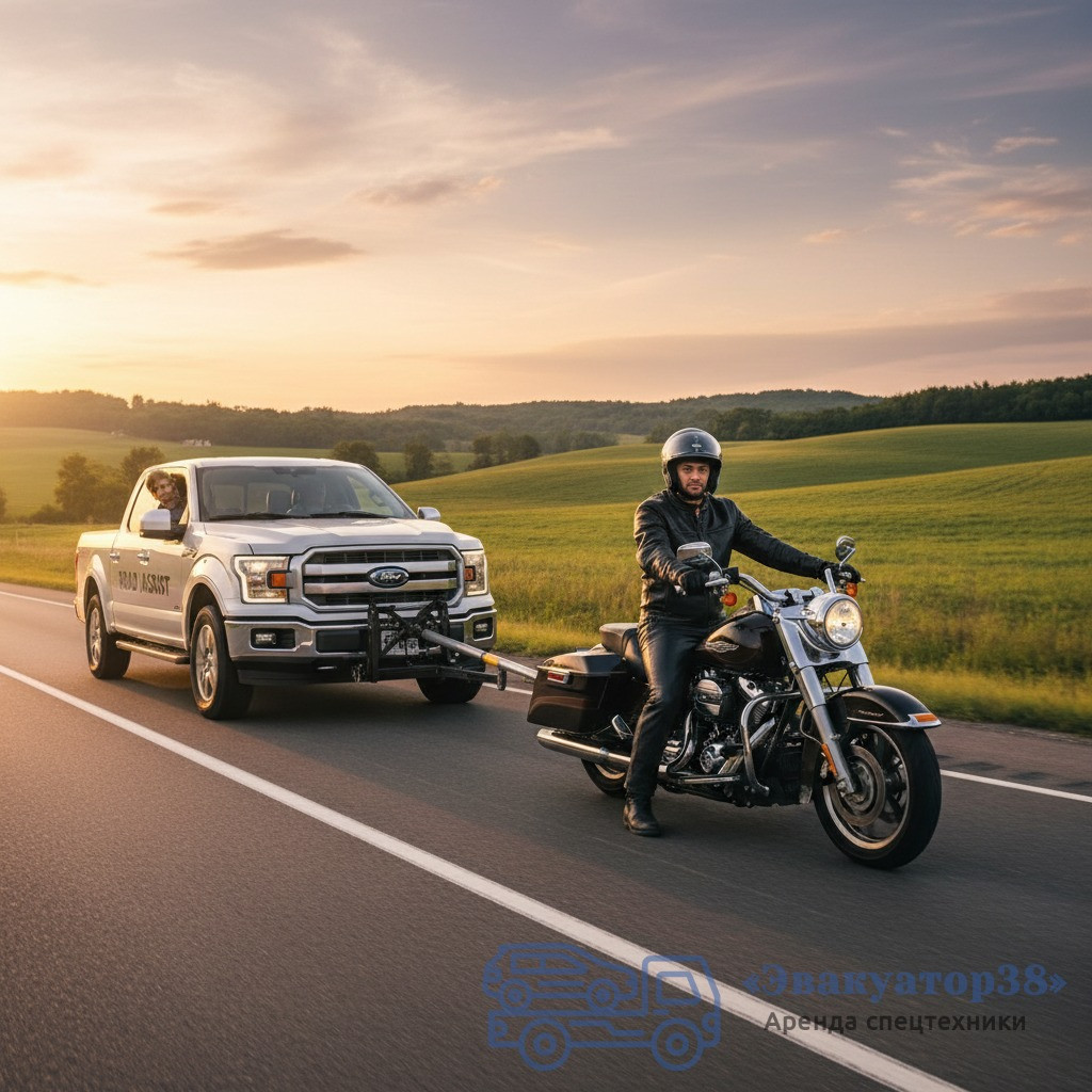 Buksirovka-motocikla